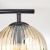 Ripoll Plafoniera, Lampada a sfera Ambrato, Chiaro, Grigio fumo, 2-Luci