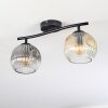 Ripoll Plafoniera, Lampada a sfera Ambrato, Chiaro, Grigio fumo, 2-Luci