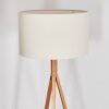 Flemming Lampada da terra Écru, Nichel opaco, 1-Luce
