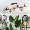 Chehalis Plafoniera, Lampada a sfera Oro, Nero, 10-Luci