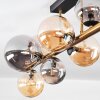 Chehalis Plafoniera, Lampada a sfera Oro, Nero, 10-Luci