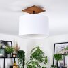 Bassagoda Plafoniera Écru, Nero, 1-Luce