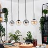 Gastor Lampadario a sospensione, Lampada a sfera, Lampada a sospensione Ambrato, Chiaro, Grigio fumo, 4-Luci