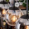 Gastor Lampadario a sospensione, Lampada a sfera, Lampada a sospensione Ambrato, Chiaro, Grigio fumo, 4-Luci