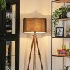 Flemming Lampada da terra Legno scuro, Nero, 1-Luce