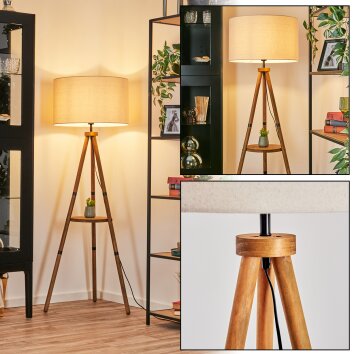 Flemming Lampada da terra Marrone, Écru, Nero, 1-Luce