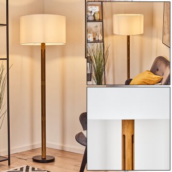 Flemming Lampada da terra Marrone, Écru, Nero, 1-Luce Flemming Lampada da terra Marrone, Écru, Nero, 1-Luce