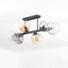 Ripoll Plafoniera, Lampada a sfera Ambrato, Chiaro, Grigio fumo, 6-Luci