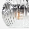 Ripoll Plafoniera, Lampada a sfera Cromo, Chiaro, Grigio fumo, 6-Luci