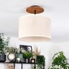 Bassagoda Plafoniera Écru, Nero, 1-Luce