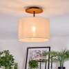 Bassagoda Plafoniera Écru, Nero, 1-Luce