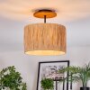 Granja Plafoniera Écru, Nero, 1-Luce