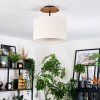 Bassagoda Plafoniera Écru, Nero, 1-Luce
