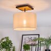 Bassagoda Plafoniera Écru, Nero, 1-Luce