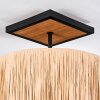Granja Plafoniera Écru, Nero, 1-Luce