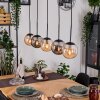 Gastor Lampadario a sospensione, Lampada a sfera, Lampada a sospensione Ambrato, Grigio fumo, 5-Luci