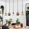 Gastor Lampadario a sospensione, Lampada a sfera, Lampada a sospensione Ambrato, Chiaro, Grigio fumo, 5-Luci