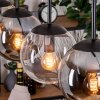 Gastor Lampadario a sospensione, Lampada a sfera, Lampada a sospensione Ambrato, Chiaro, Grigio fumo, 5-Luci