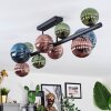 Chehalis Plafoniera, Lampada a sfera Blu, Verde, Ramato, 10-Luci
