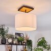 Bassagoda Plafoniera Écru, Nero, 1-Luce