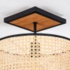 Ramila Plafoniera Écru, Nero, 1-Luce