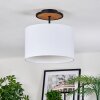 Bassagoda Plafoniera Écru, Nero, 1-Luce