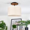 Bassagoda Plafoniera Écru, Nero, 1-Luce