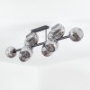 Ripoll Plafoniera, Lampada a sfera Grigio fumo, 10-Luci