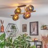 Koyoto Plafoniera, Lampada a sfera 85 cm Oro, Nero, 8-Luci
