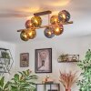 Koyoto Plafoniera, Lampada a sfera 85 cm Oro, Nero, 8-Luci