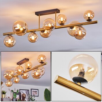 Chehalis Plafoniera, Lampada a sfera Oro, Nero, 10-Luci Chehalis Plafoniera, Lampada a sfera Oro, Nero, 10-Luci