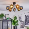 Koyoto Plafoniera, Lampada a sfera 82 cm Blu, Oro, Verde, 7-Luci