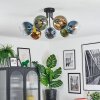 Koyoto Plafoniera, Lampada a sfera 82 cm Blu, Oro, Verde, Chiaro, 7-Luci