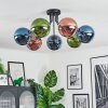 Gastor Plafoniera, Lampada a sfera 82 cm Blu, Verde, Ramato, 7-Luci