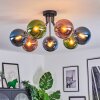 Gastor Plafoniera, Lampada a sfera 82 cm Blu, Verde, Ramato, 7-Luci