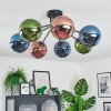 Gastor Plafoniera, Lampada a sfera 82 cm Blu, Verde, Ramato, 7-Luci