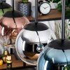 Gastor Lampadario a sospensione, Lampada a sfera, Lampada a sospensione Blu, Cromo, Verde, Chiaro, Ramato, Grigio fumo, 5-Luci