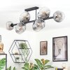 Koyoto Plafoniera, Lampada a sfera Chiaro, Grigio fumo, 10-Luci