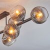 Koyoto Plafoniera, Lampada a sfera Chiaro, Grigio fumo, 10-Luci