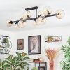 Koyoto Plafoniera, Lampada a sfera Ambrato, Chiaro, 10-Luci