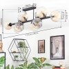 Koyoto Plafoniera, Lampada a sfera Ambrato, Chiaro, Grigio fumo, 10-Luci