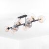 Koyoto Plafoniera, Lampada a sfera Ambrato, Chiaro, Grigio fumo, 10-Luci