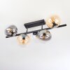 Gastor Plafoniera, Lampada a sfera Ambrato, Chiaro, Grigio fumo, 5-Luci