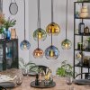 Koyoto Lampadario a sospensione, Lampada a sfera, Lampada a sospensione Blu, Oro, Verde, Chiaro, Ramato, 6-Luci