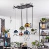 Koyoto Lampadario a sospensione, Lampada a sfera, Lampada a sospensione Blu, Oro, Verde, Chiaro, Ramato, 6-Luci