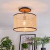 Ramila Plafoniera Écru, Nero, 1-Luce