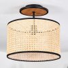 Ramila Plafoniera Écru, Nero, 1-Luce