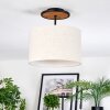 Bassagoda Plafoniera Écru, Nero, 1-Luce