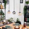 Gastor Lampadario a sospensione, Lampada a sfera, Lampada a sospensione Ambrato, Chiaro, Grigio fumo, 3-Luci