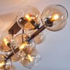 Koyoto Plafoniera, Lampada a sfera Ambrato, Chiaro, 10-Luci